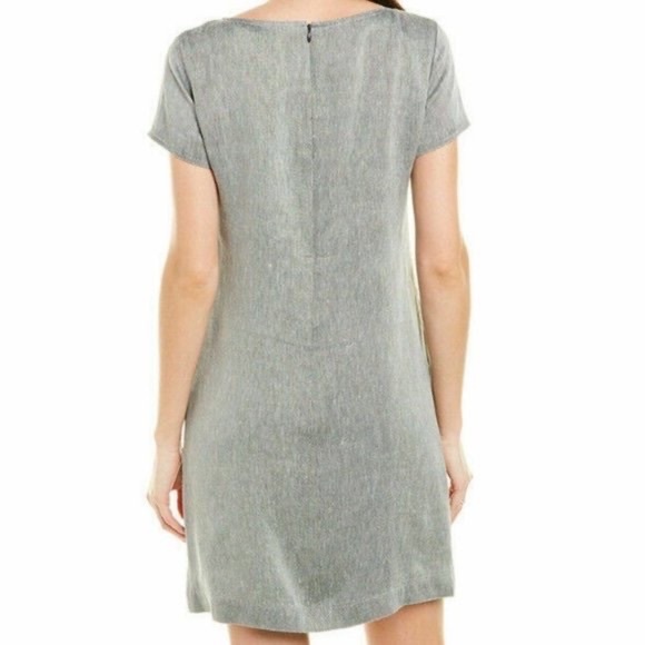 Theory Structured Dress in Linen Twill - Picture 3 of 9